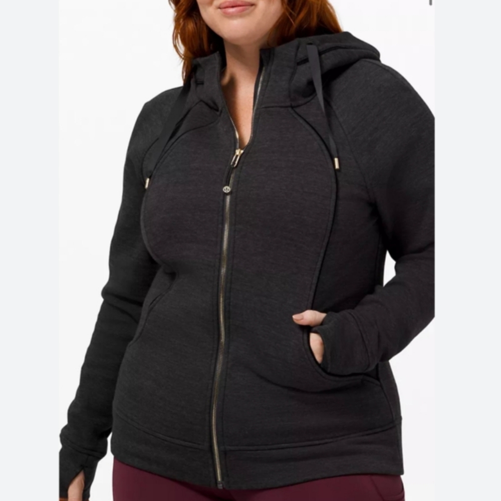 LULULEMON Scuba Hoodie Plush - Black & Gold
